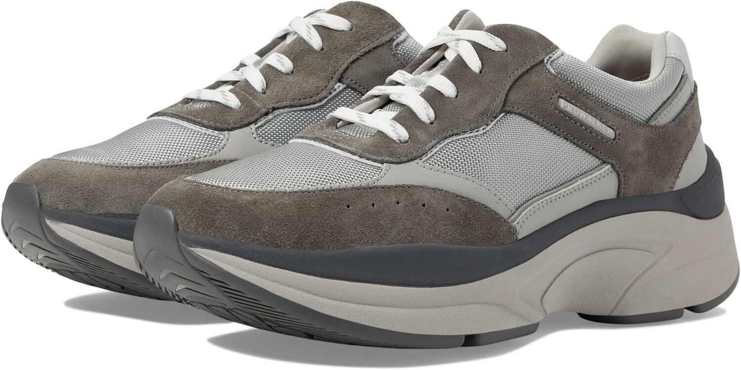 

Кроссовки Prowalker Lace-Up Rockport, цвет Grey Suede/Textile Eco, Серый