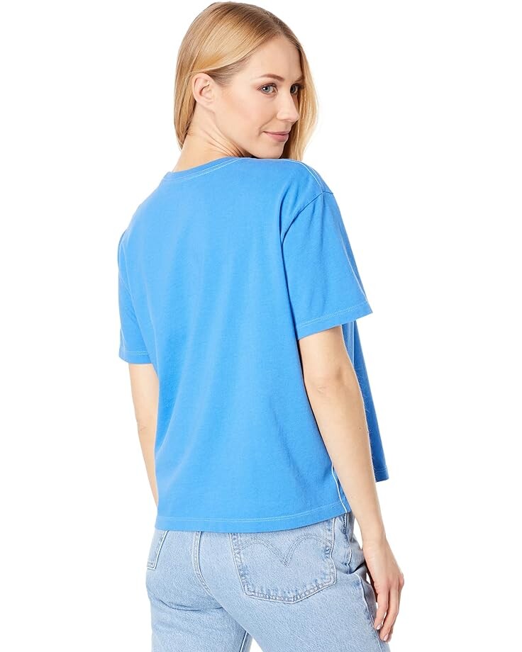 

Футболка Life is Good The Ocean is Magic Short Sleeve Boxy Tee, цвет Royal Blue