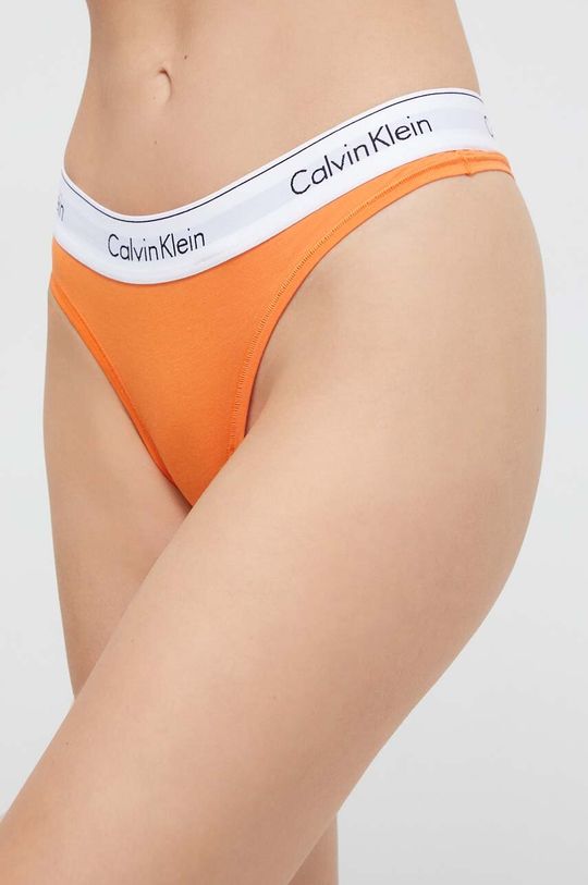 Шлепки Calvin Klein Underwear, оранжевый шлепки calvin klein underwear синий