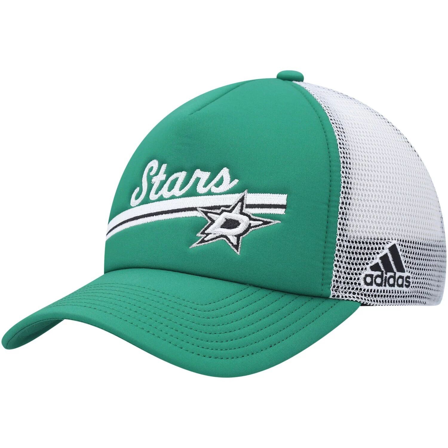

Женская кепка adidas Kelly Green/White Dallas Stars Foam Trucker Snapback adidas