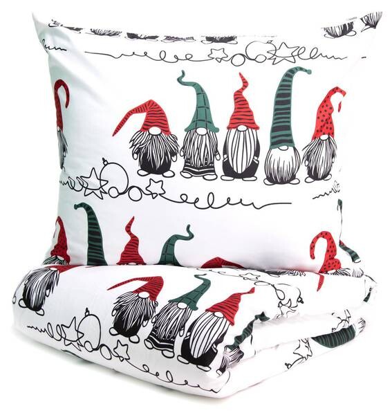 

Комплект постельного белья Homlando GNOMES, 140x2x200 см, белый