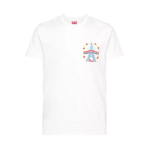 

Футболка t-shirt mit "kenzo drawn varsity"-stickerei 02 blanc casse 02 blanc casse Kenzo, мультиколор
