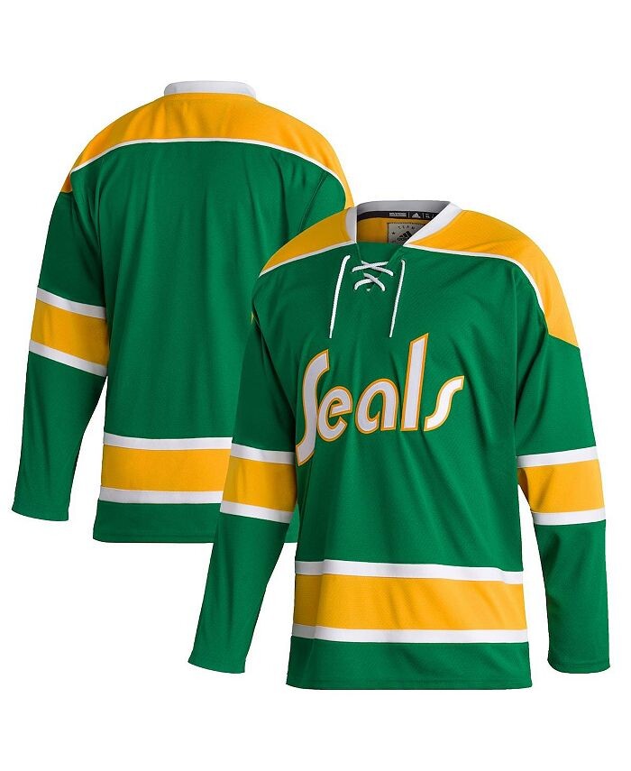 

Мужское зеленое аутентичное пустое джерси California Golden Seals Team Classics adidas, зеленый