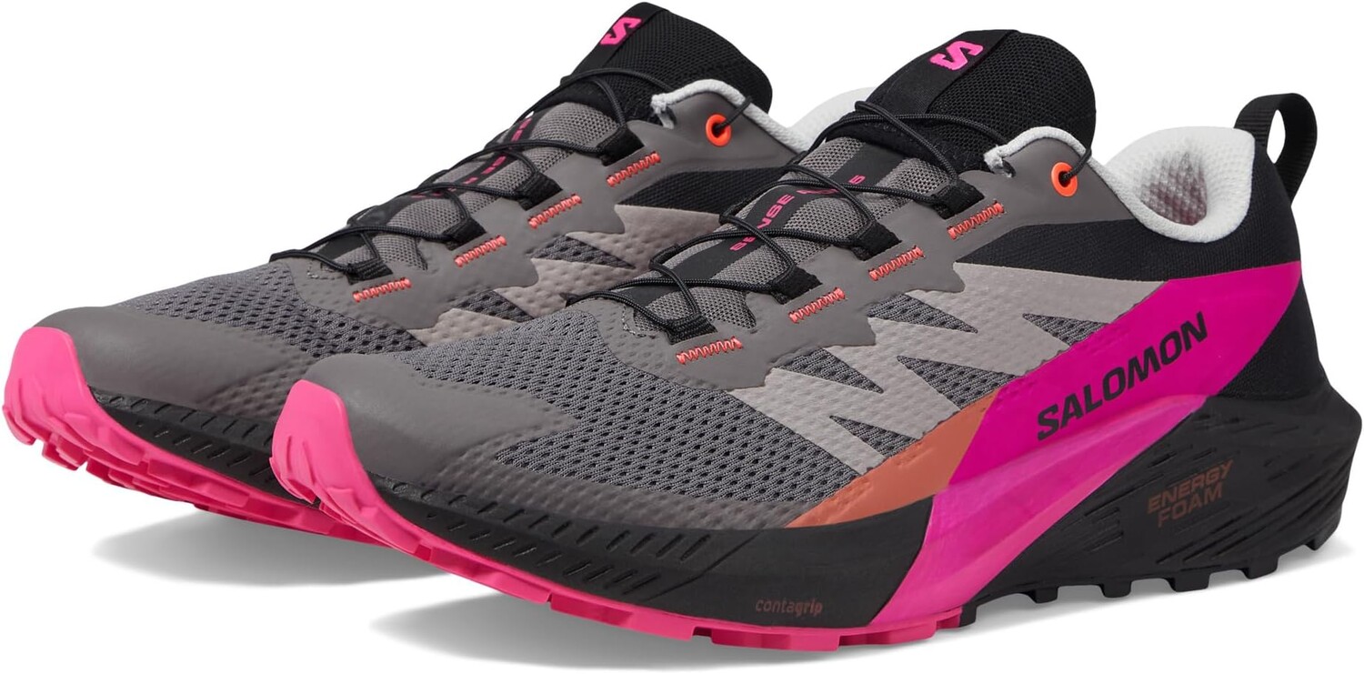 

Кроссовки Sense Ride 5 Salomon, цвет Plum Kitten/Black/Pink Glo