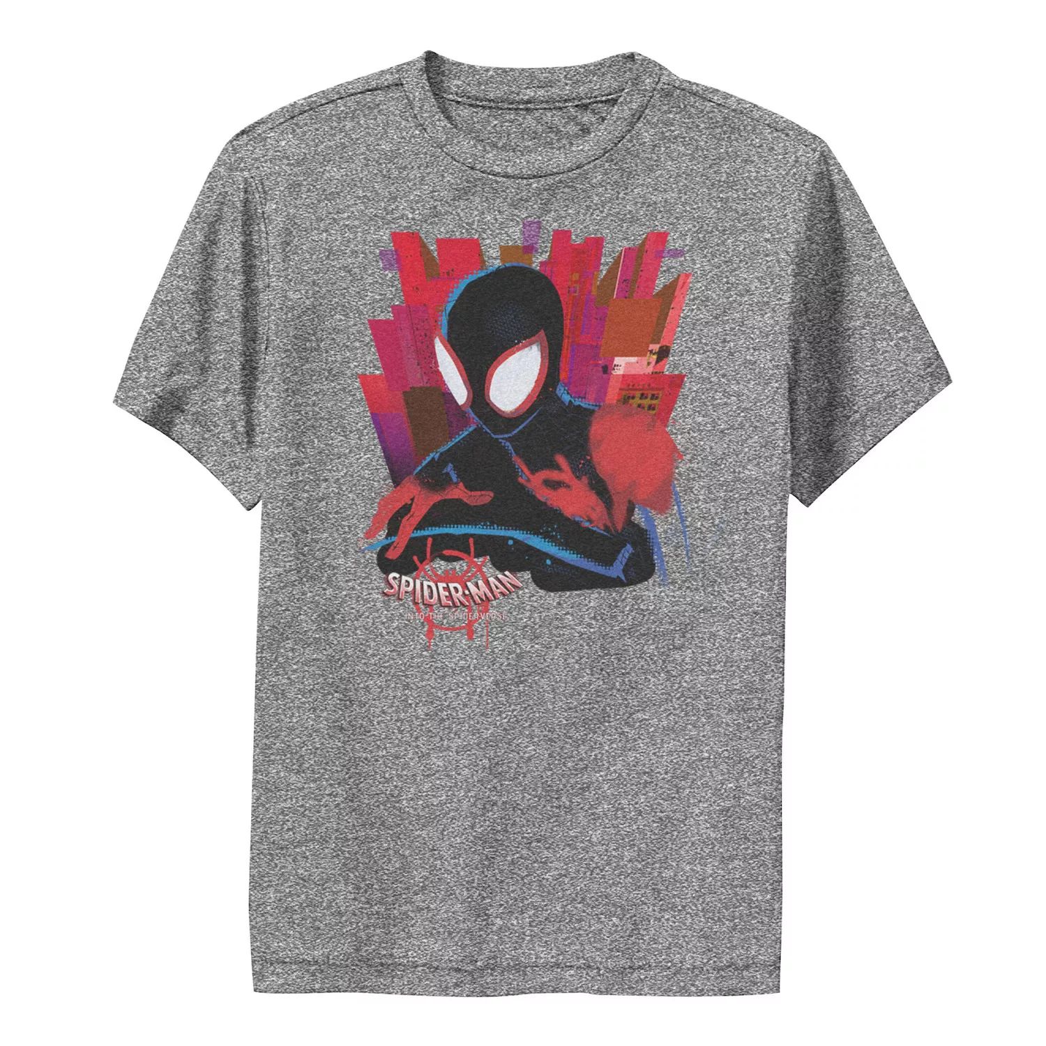 Темно-черная футболка с рисунком «Человек-паук» для мальчиков 8–20 лет Marvel Spiderverse Marvel футболка с рисунком комиксов человек паук marvel для мальчиков 8–20 лет marvel