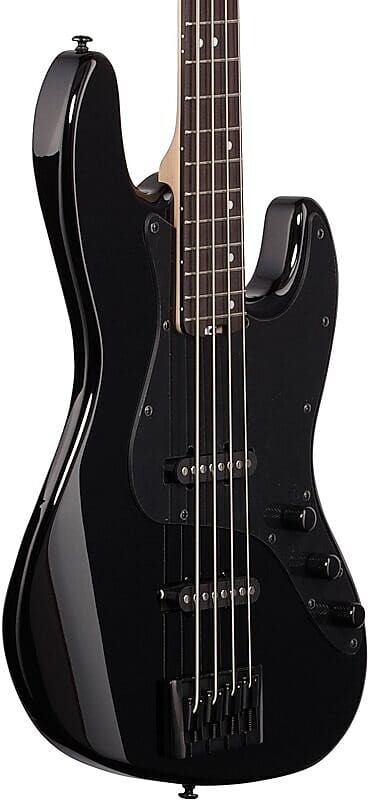 Басс гитара Schecter J-4 Rosewood 4-String Bass Guitar - Gloss Black 2911 4 струны jazz jb бас гитара палочка 10 отверстий черная 3 слойная царапина стандартная j бас палочка различные цвета