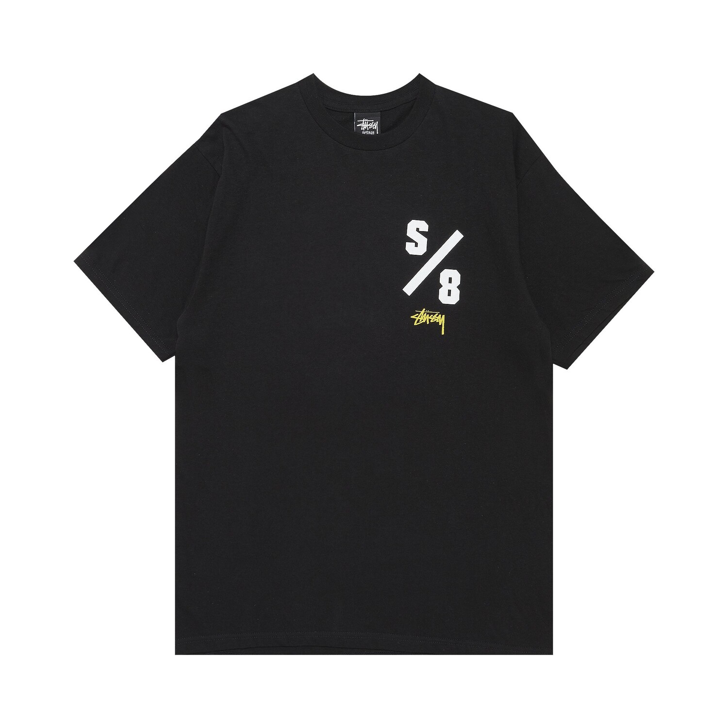 

Футболка Stussy S/8, черная, Черный