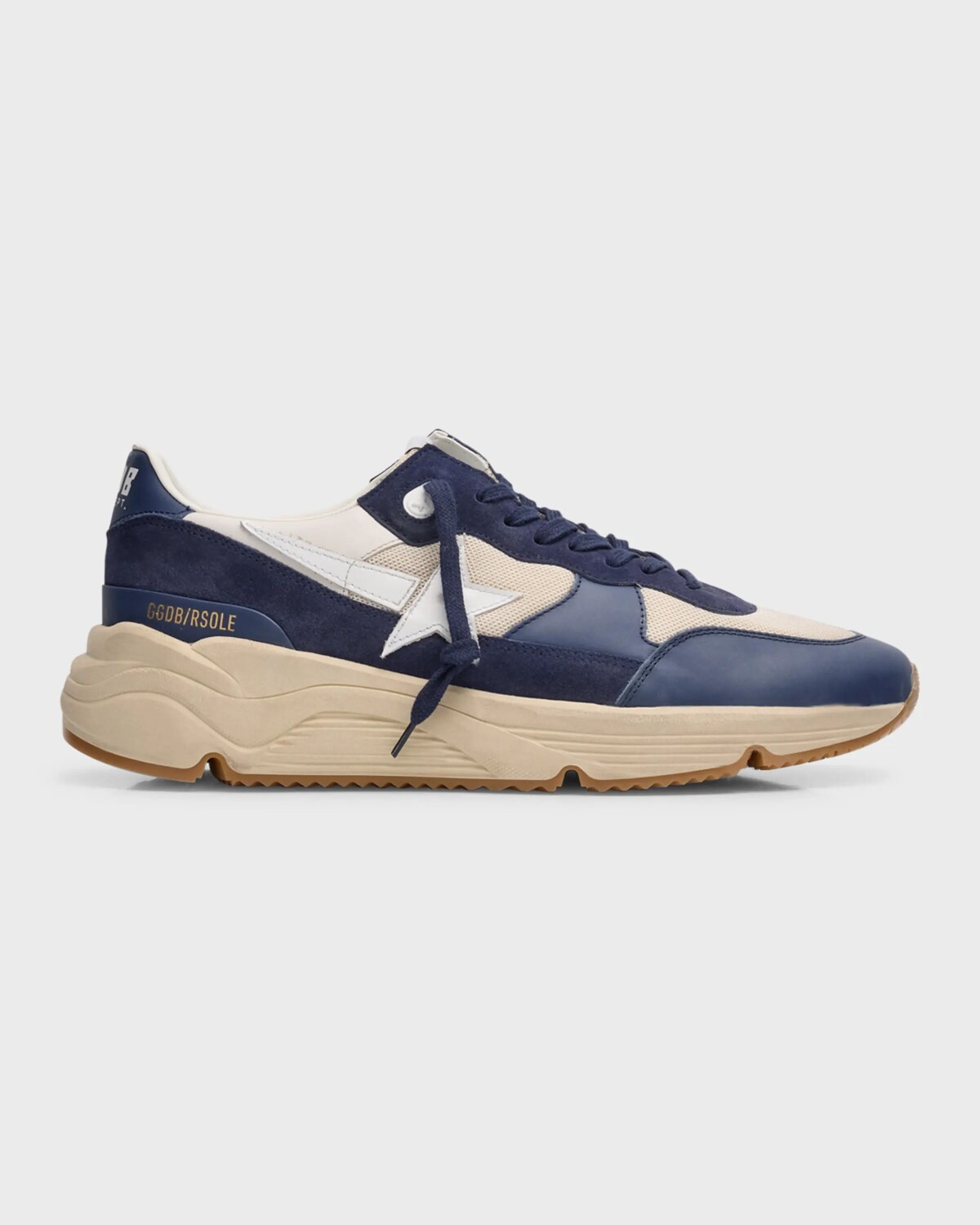 

Мужские беговые кроссовки из сетки и кожи на подошве Golden Goose, цвет Medieval Bluecr