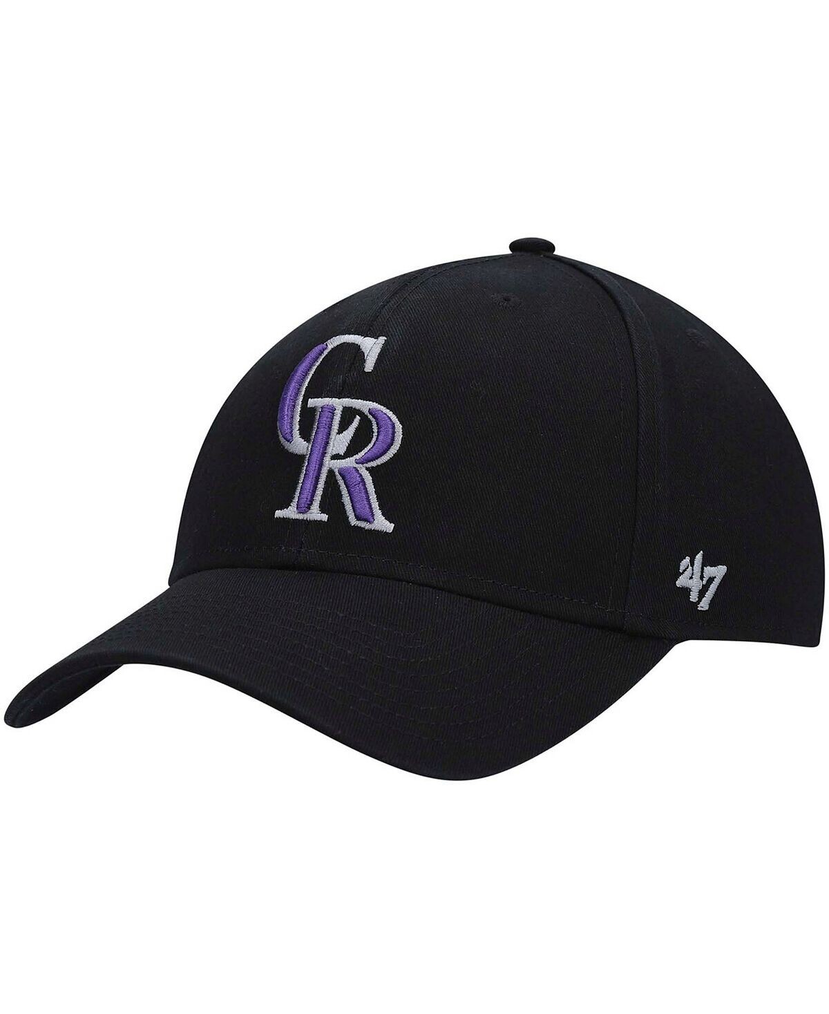 

Черная мужская регулируемая кепка Colorado Rockies Legend MVP '47 Brand