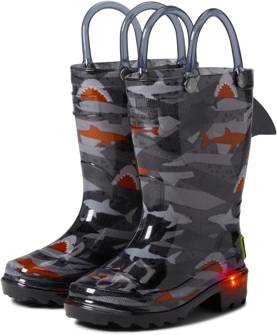 

Резиновые сапоги Lighted Rain Boots Western Chief, цвет Shark