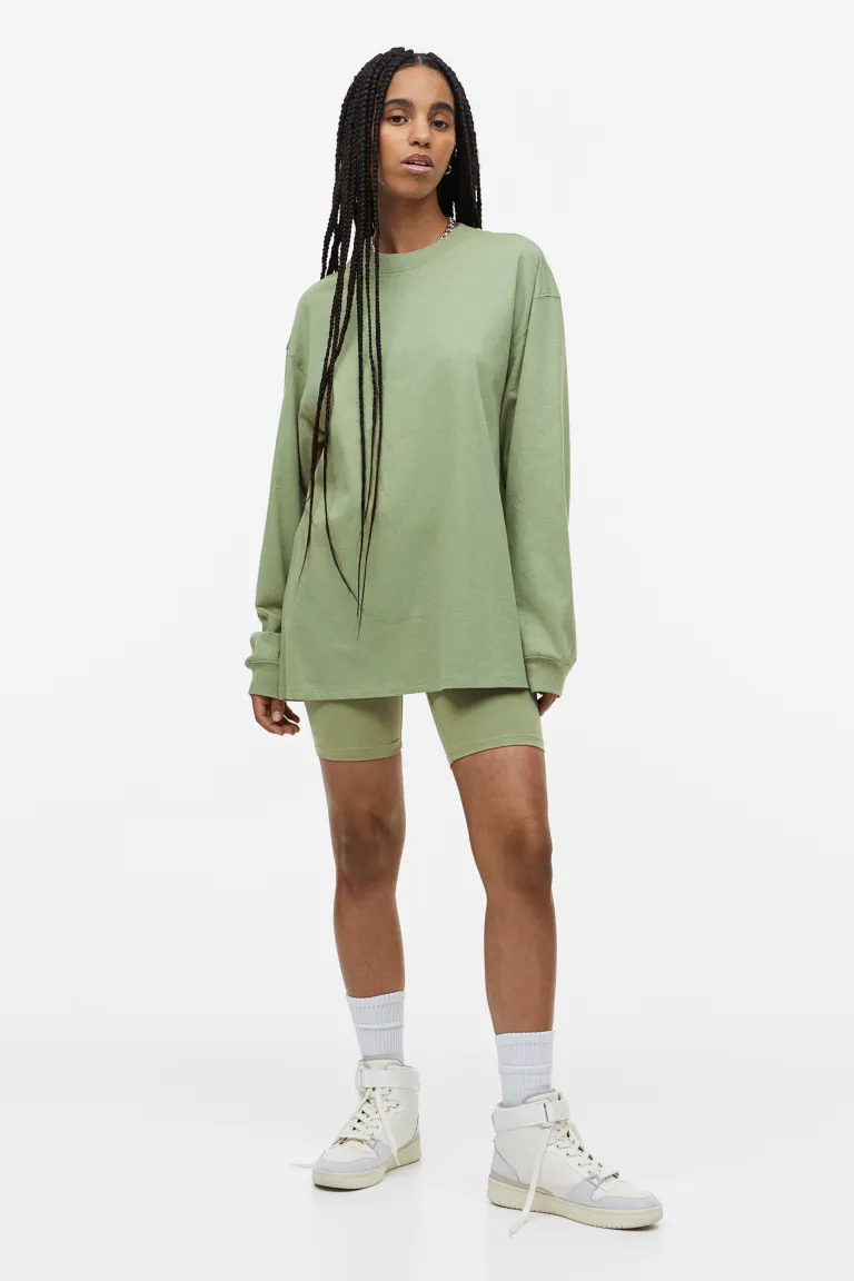 

Блузка из джерси с длинными рукавами H&M, зеленый