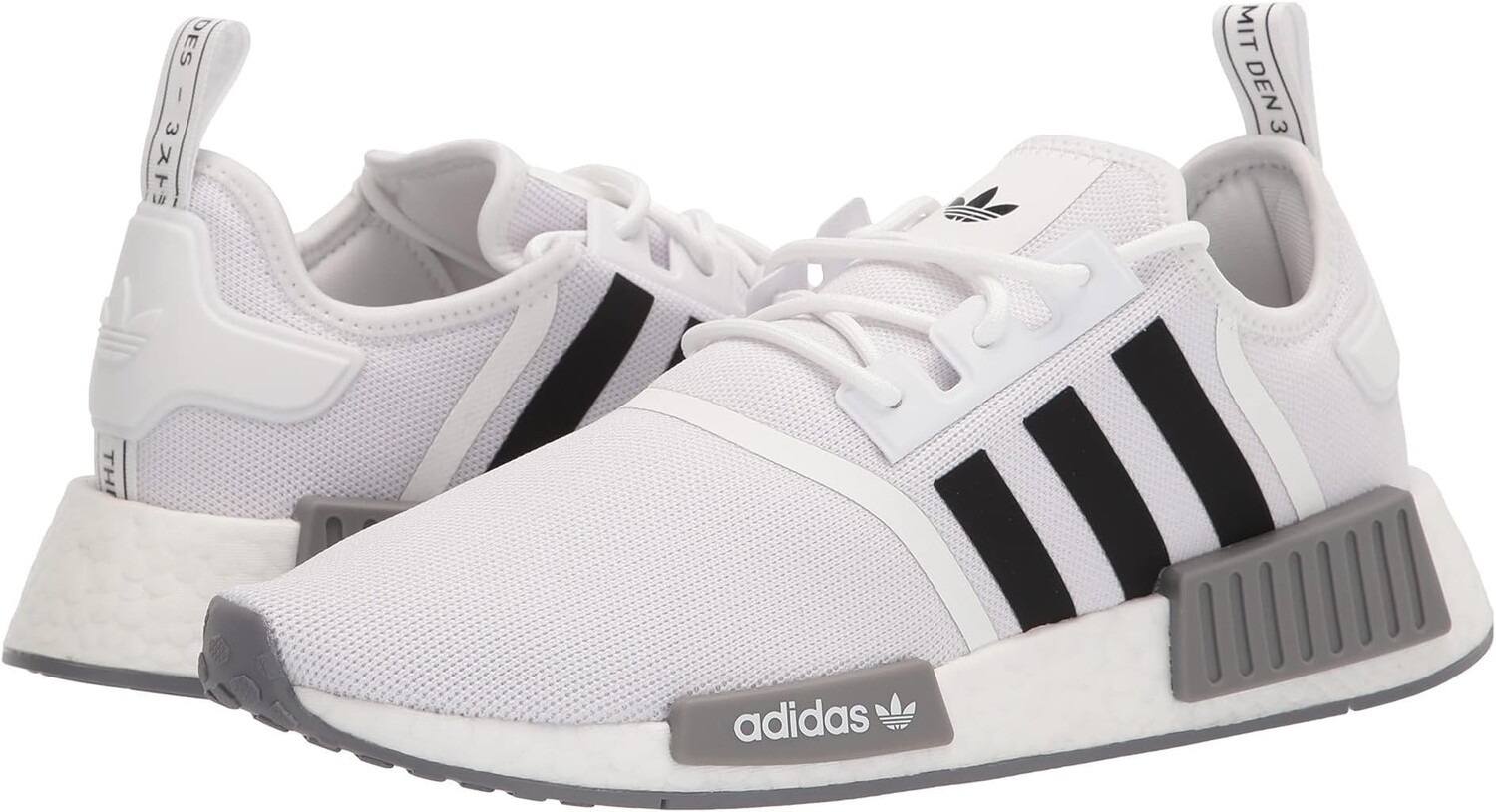

Кроссовки NMD-R1 Primeblue adidas, цвет Footwear White/Core Black/Grey Three