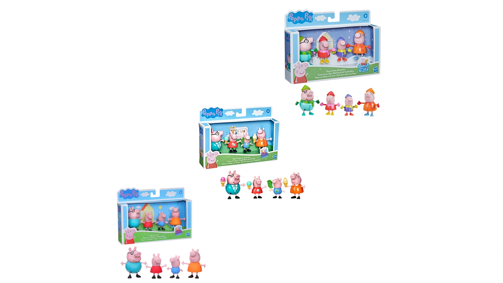 Hasbro Свинка Пеппа Семейные фигурки Приключения Пеппы, 4 шт в упаковке, в ассортименте, 1 шт