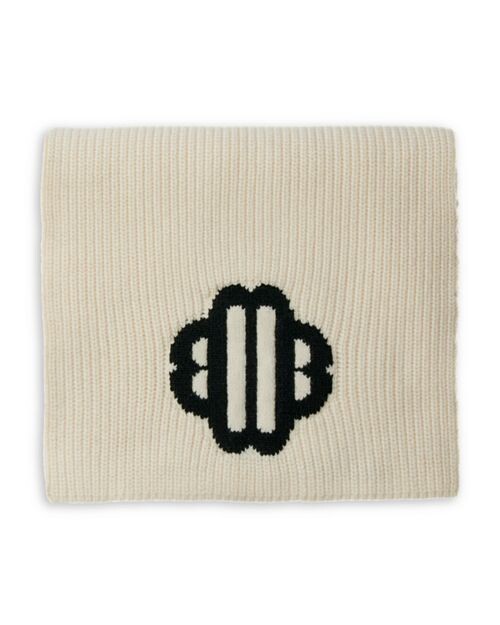 

Вязаный шарф EMY в рубчик Maje, цвет Ivory/Cream