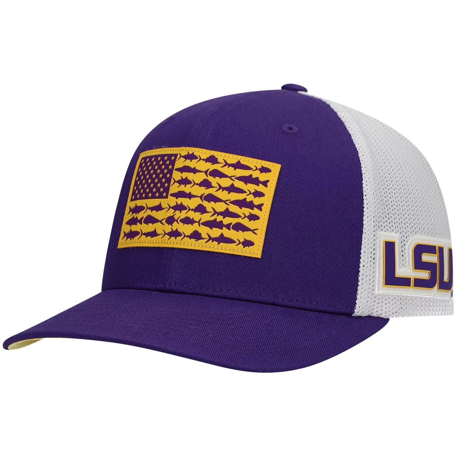 

Мужская фиолетовая шляпа Columbia LSU Tigers PFG в тон с рыбным флагом