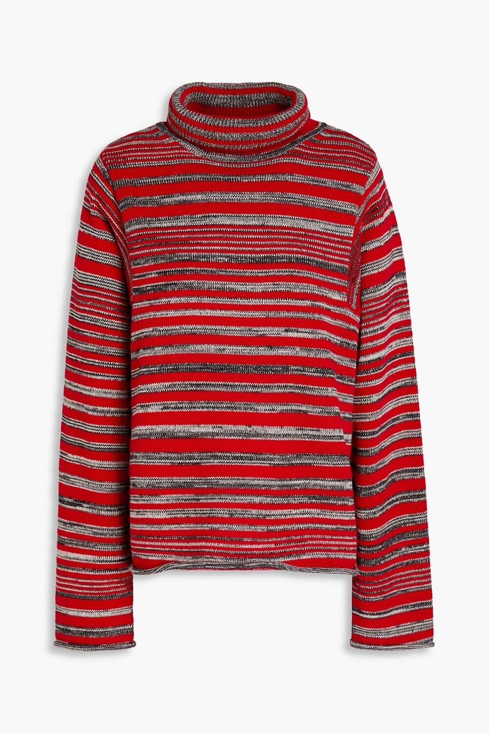 

Полосатый свитер с воротником из смесового хлопка PS PAUL SMITH, красный