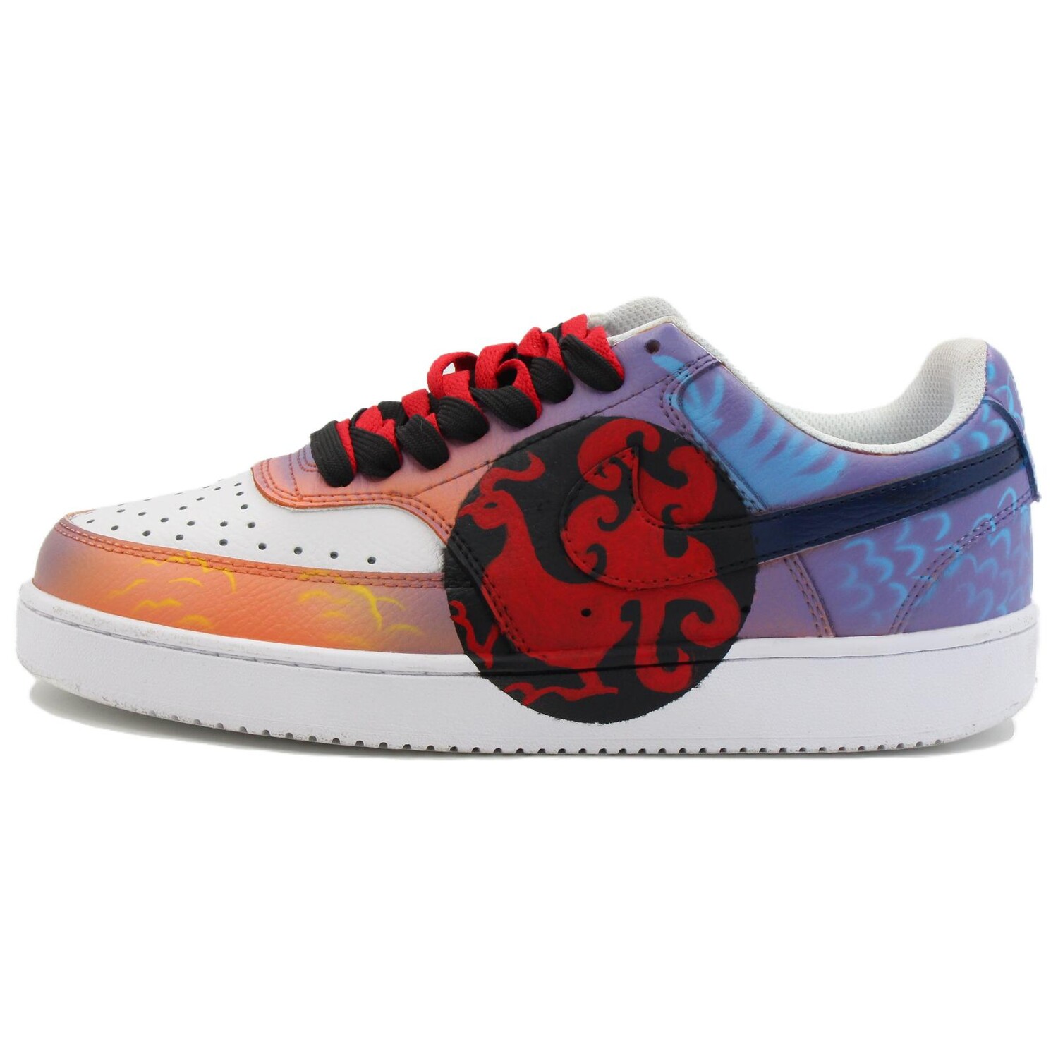 

Кроссовки Nike Court Vision 1 Skateboarding Shoes Unisex Low-top Red Black, светло-фиолетовый
