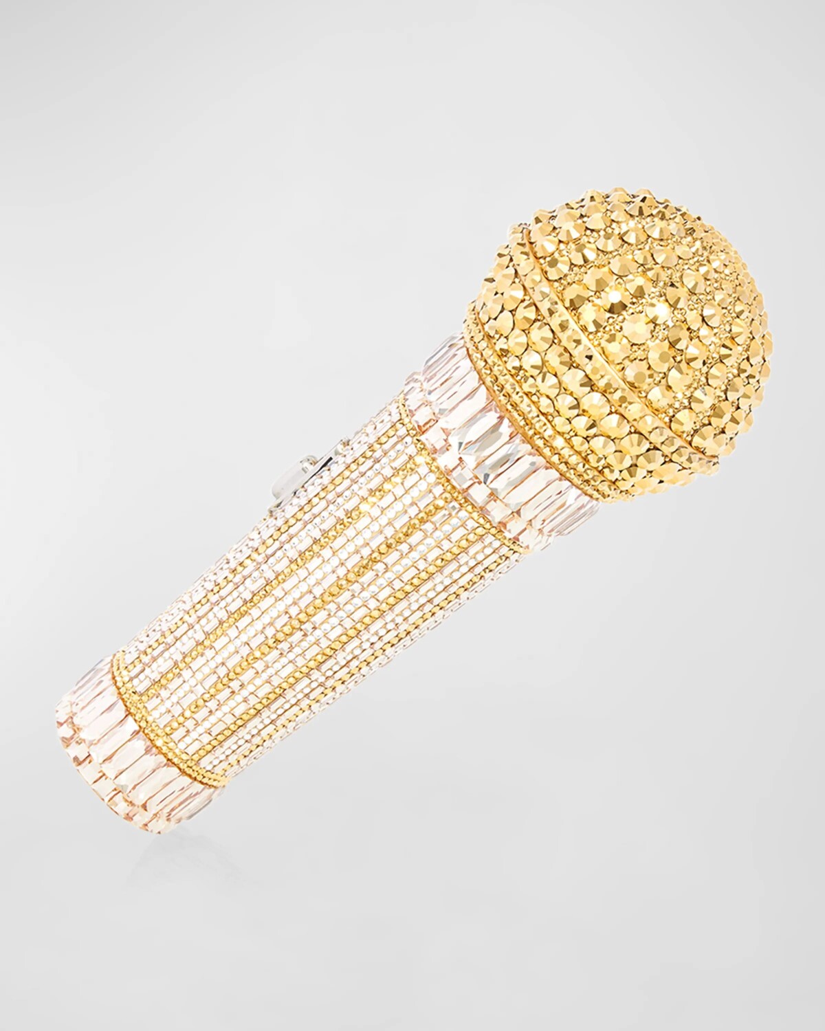 

Клатч Diva с микрофоном и кристаллами Judith Leiber Couture, цвет Silver Aurum