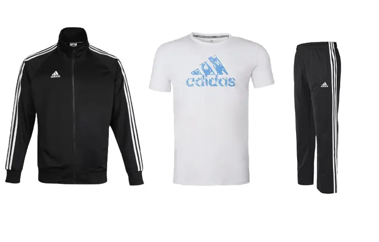 

Adidas Мужская повседневная спортивная одежда, Черный + Белый + Черный) 3 шт.