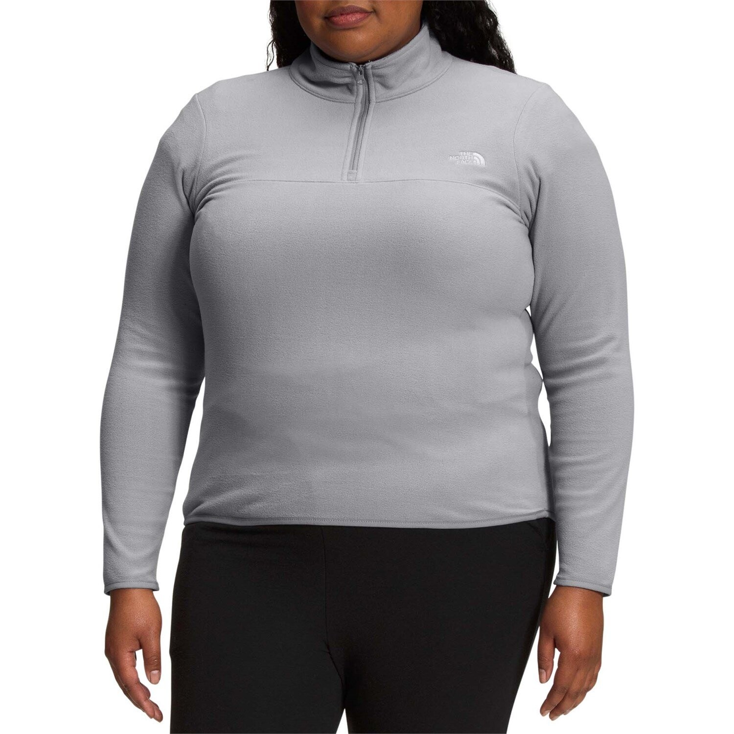 

Куртка The North Face Plus TKA Glacier 1/4 Zip, серый