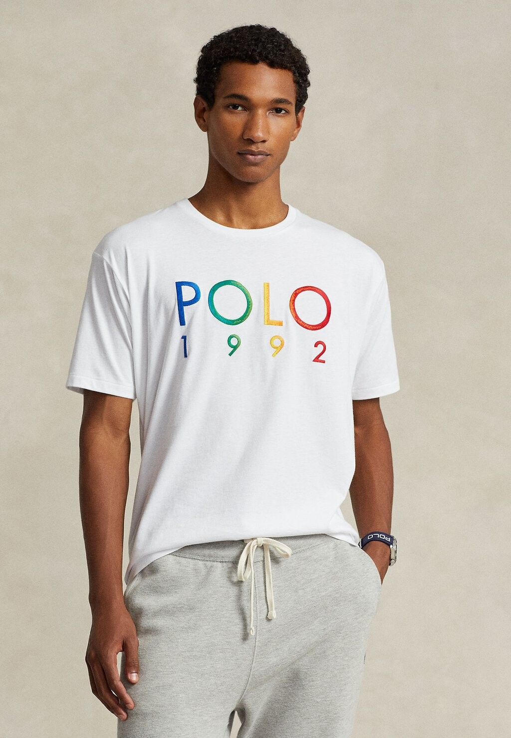 

Футболка с принтом SHORT SLEEVE Polo Ralph Lauren, цвет white