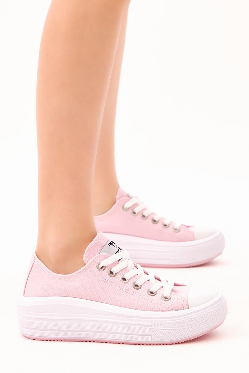 Женские розовые удобные спортивные туфли на толстой подошве TONNY BLACK