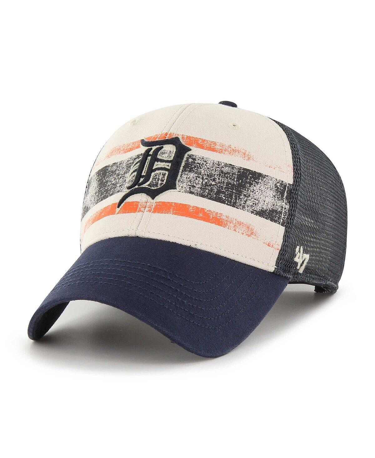 

Мужская темно-синяя регулируемая кепка Detroit Tigers Breakout MVP Trucker '47 Brand