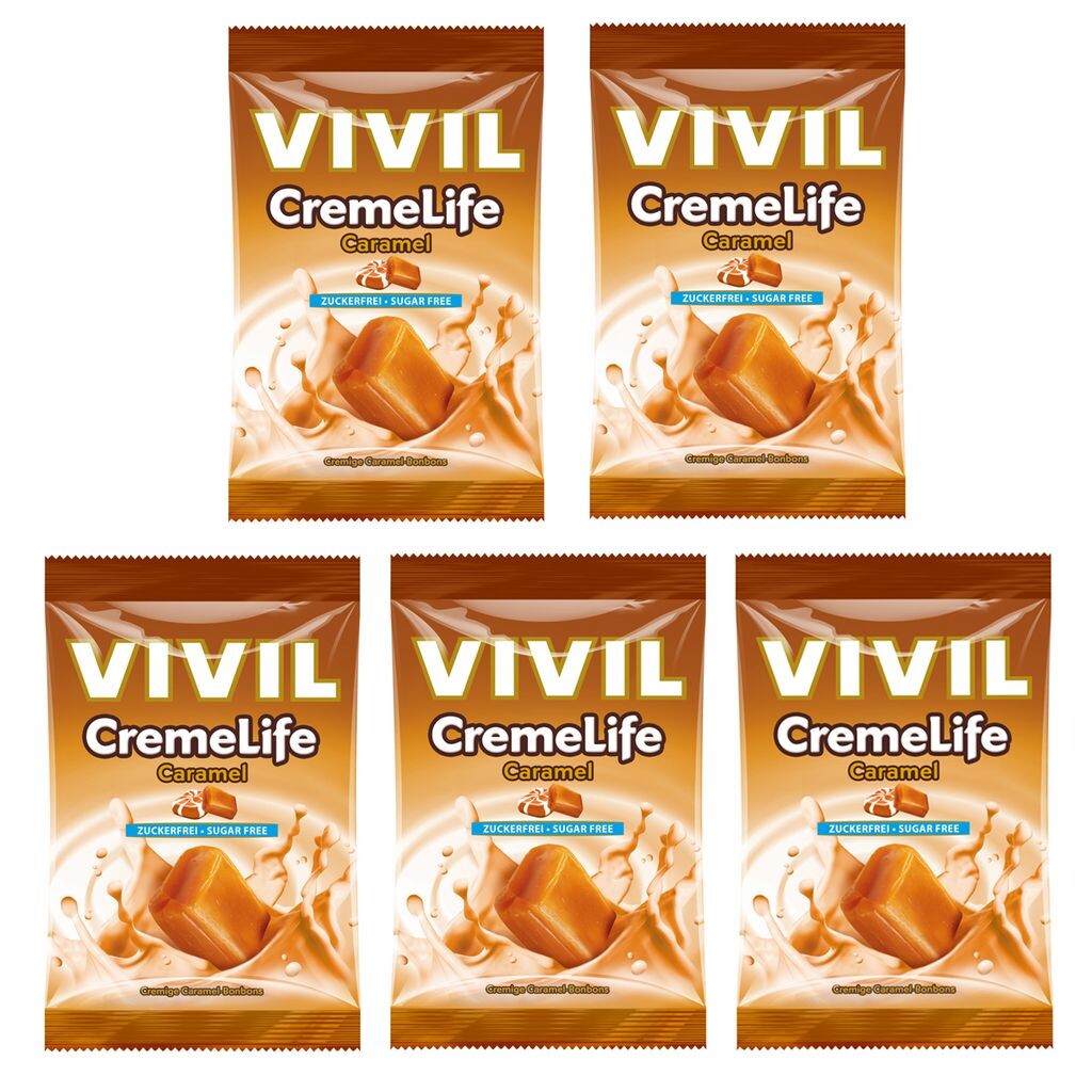 

Леденцы Vivil Creme Life Карамель без сахара 110г, 5 шт.