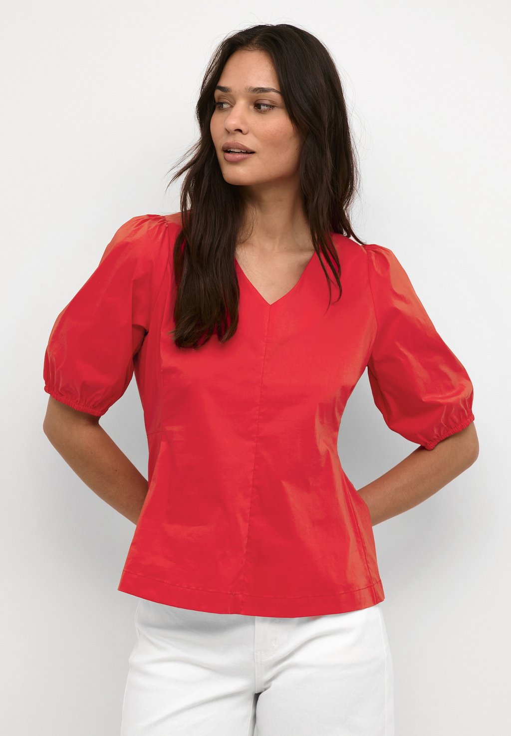 Блузка CUANTOINETT Culture, цвет fiery red