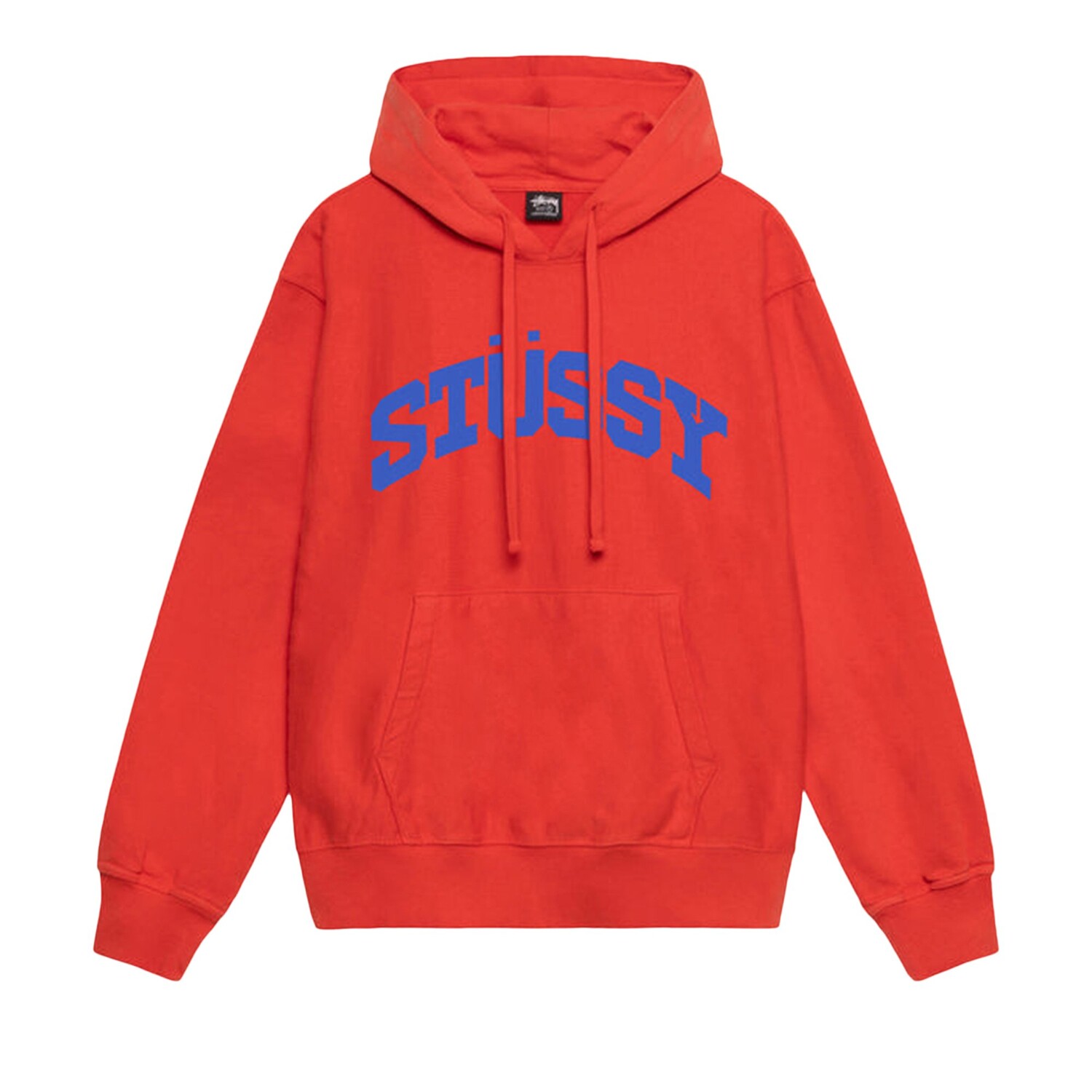 

Толстовка Stussy Block Sport, окрашенная в пигмент, Томатный