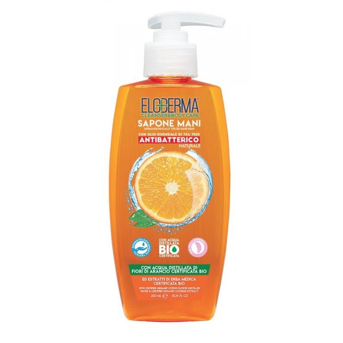 

Мыло Jabón de Manos Antibacteriano con Agua Destilada de Flor de Naranjo Eloderma, 300 ml