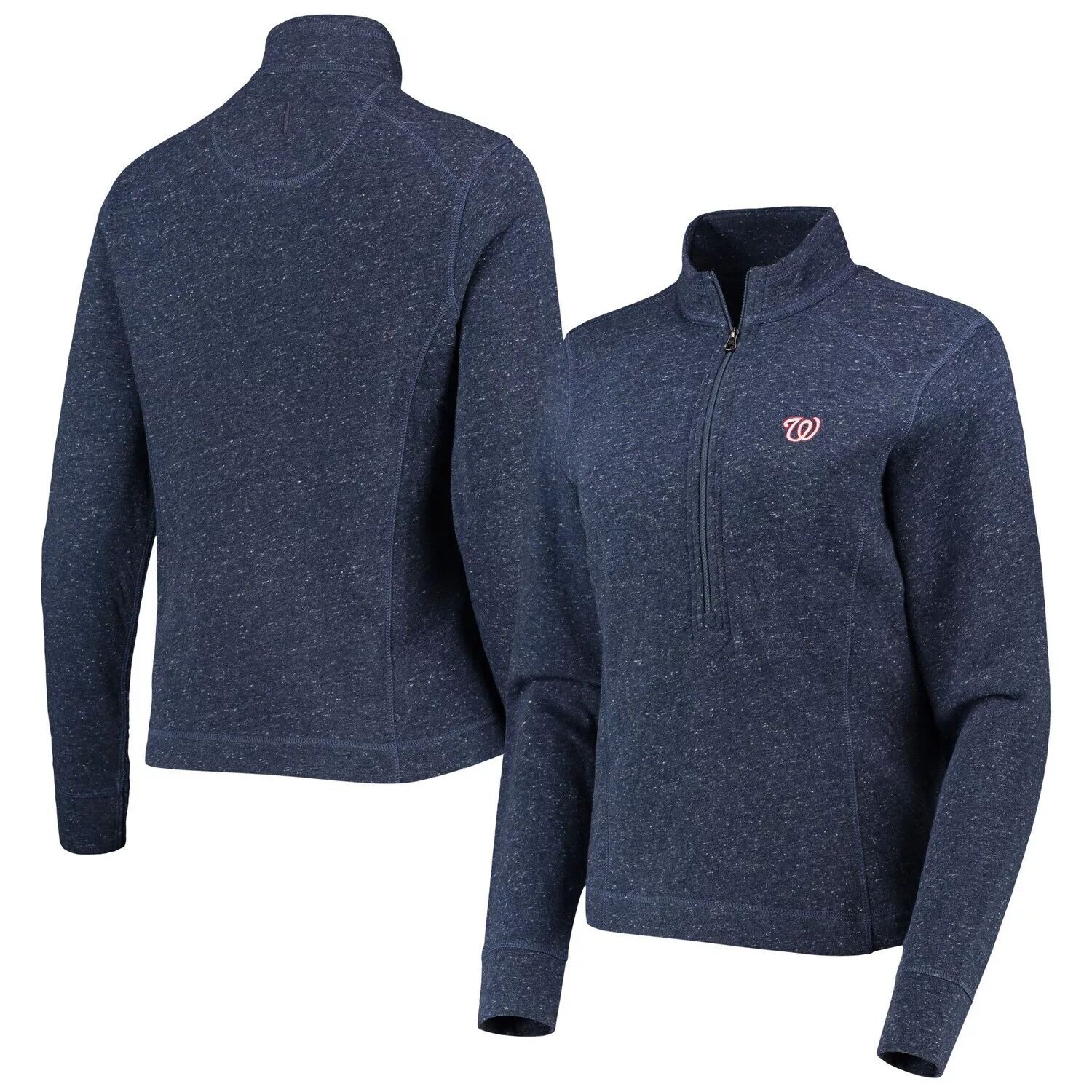 

Женский свитшот johnnie-O Navy Washington Nationals Kennedy Slub с молнией четверти