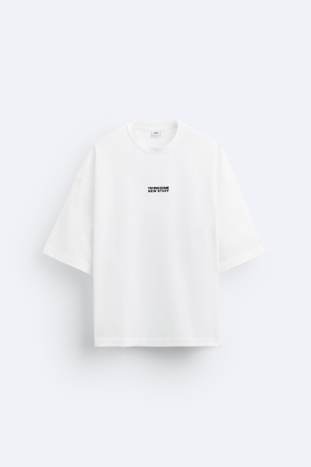 

Футболка оверсайз с названиями Zara, белый