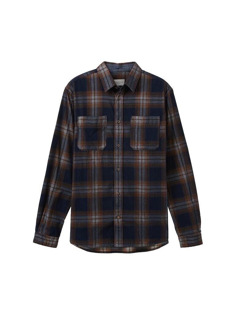 

Рубашка Tom Tailor Langarm, цвет navy colorful structured check