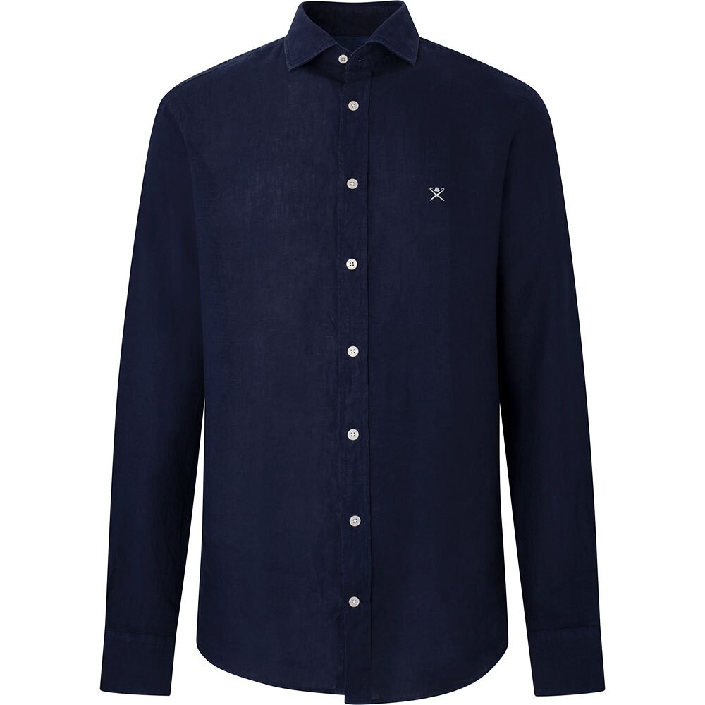 

Рубашка с длинным рукавом Hackett Garment Dyed Ks, синий