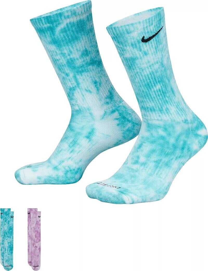 

Носки Nike Everyday Plus с мягкой подкладкой Tie-Dye — 2 шт.