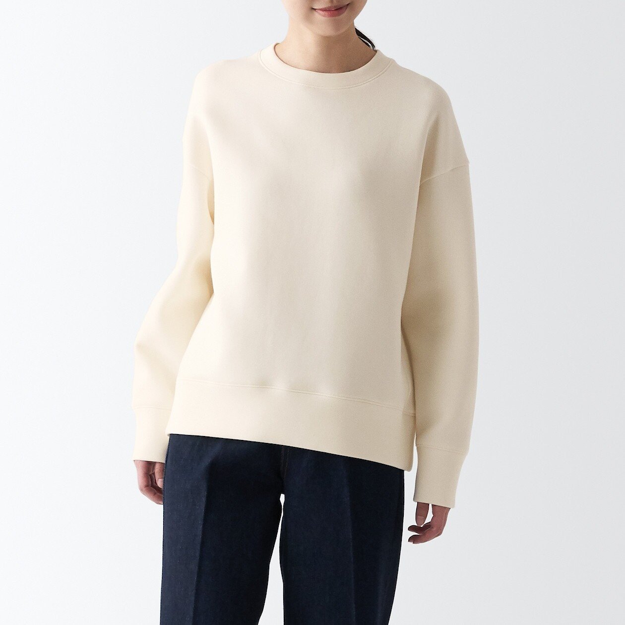 

Толстовка двойной вязки MUJI, слоновая кость