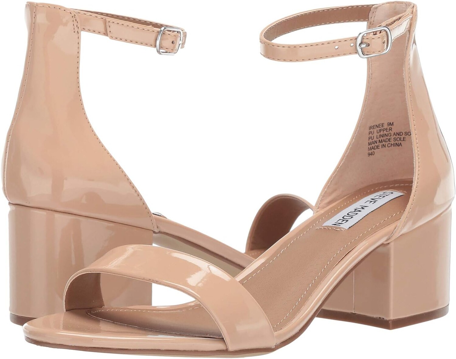 

Босоножки Irenee Sandal Steve Madden, цвет Blush Patent
