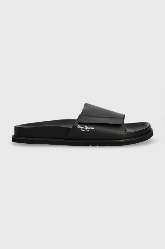 

Шлепанцы из органической кожи Pepe Jeans, черный