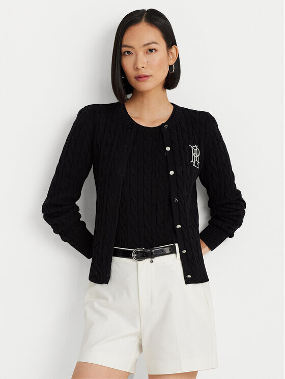 

Кардиган приталенного кроя Lauren Ralph Lauren, черный