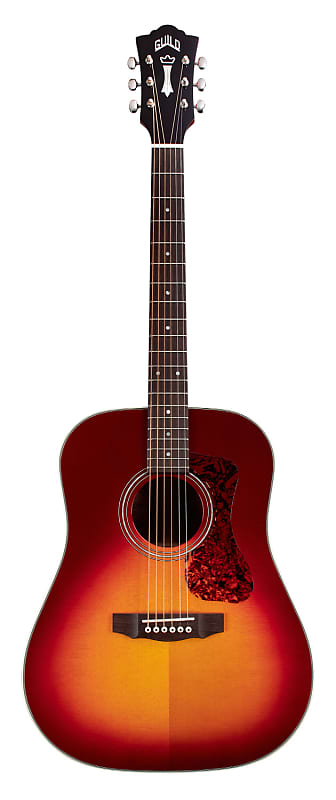 Акустическая гитара Guild D-140 Cherry Burst - Acoustic Steel String, Dreadnought - New for 2023