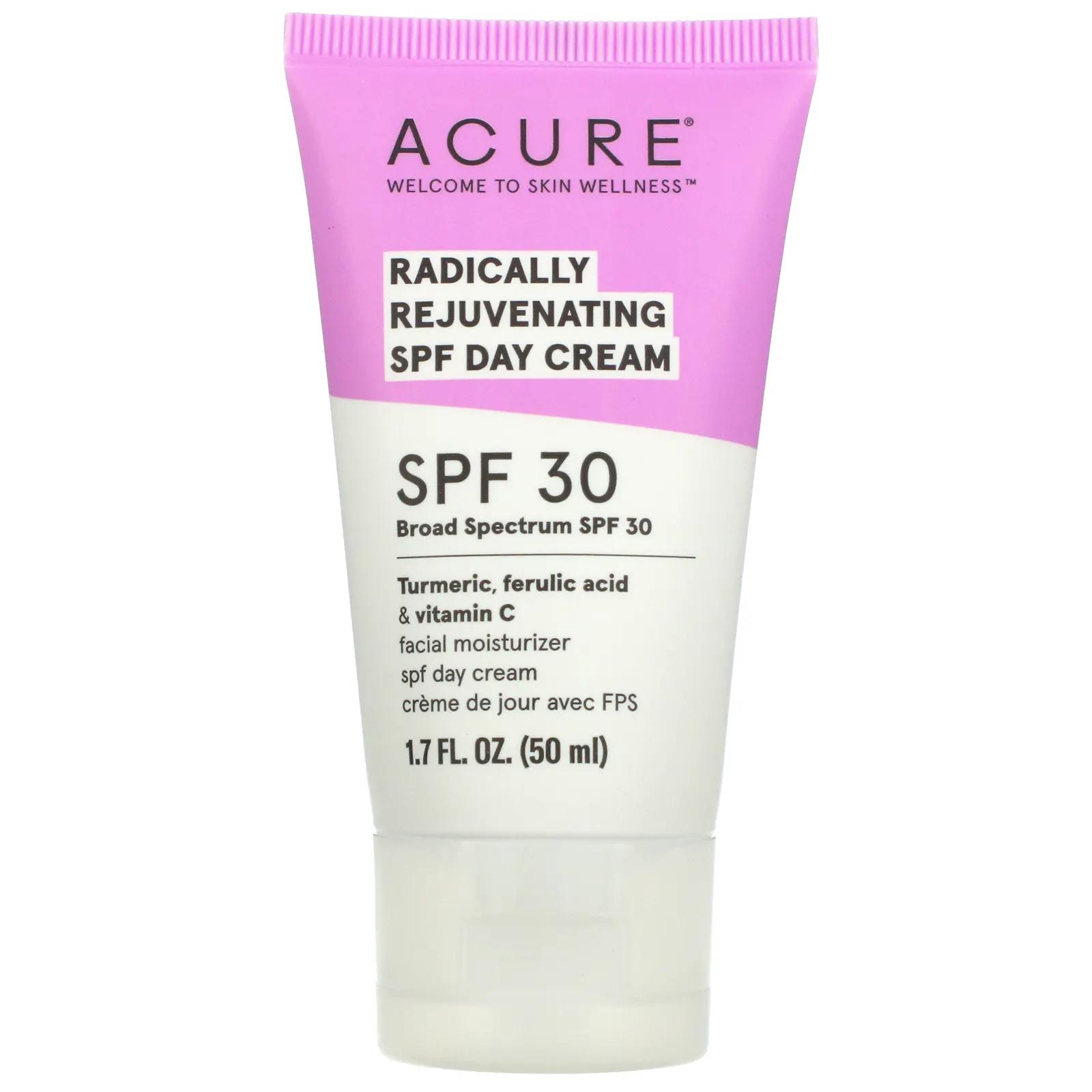 Acure Radically Rejuvenating Day Cream SPF 30 1.7 fl oz (50 ml) acure buildup balancing hemp