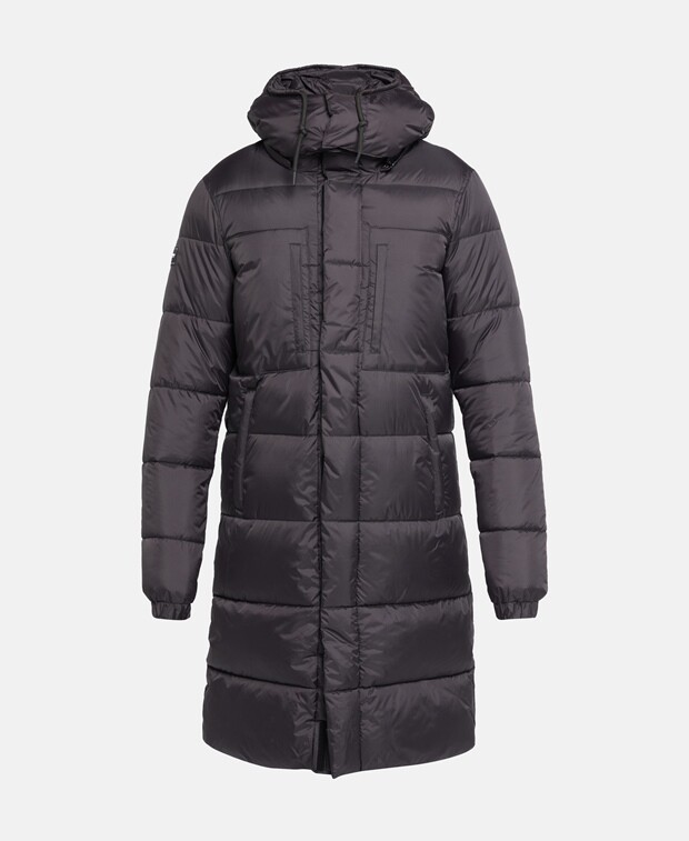 

Стеганое пальто Superdry, черный