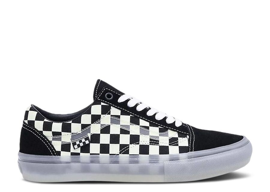 

Кроссовки Vans Skate Old Skool, цвет Glow In The Dark Checkerboard