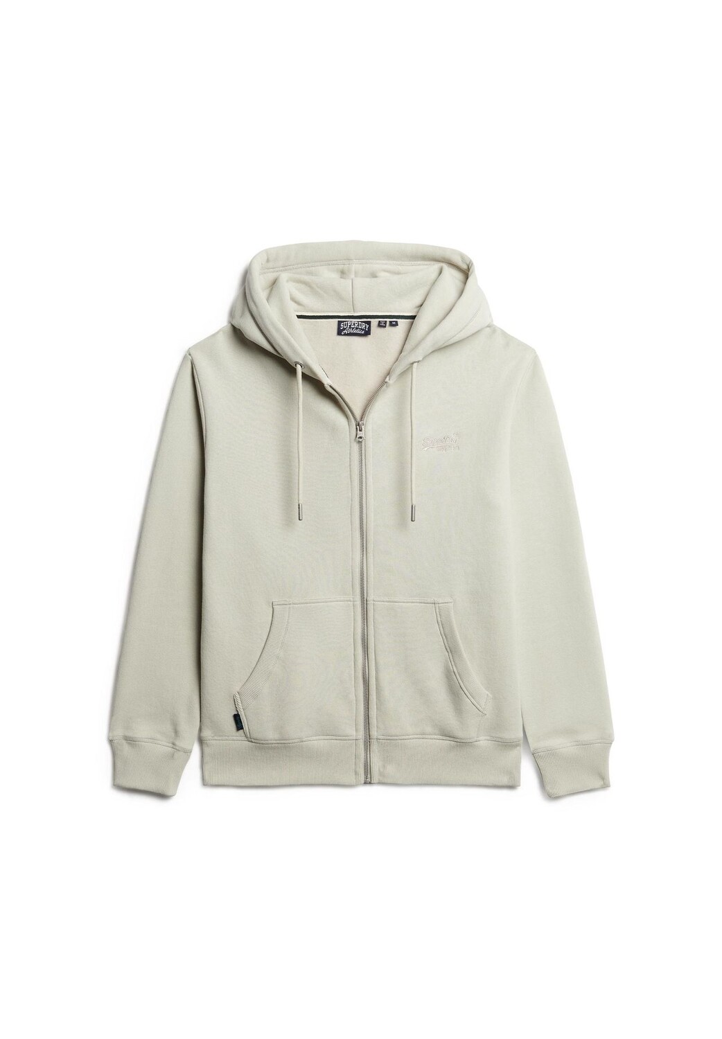 Мужская толстовка - ESSENTIAL LOGO ZIP HOODIE с капюшоном Superdry., бежевый
