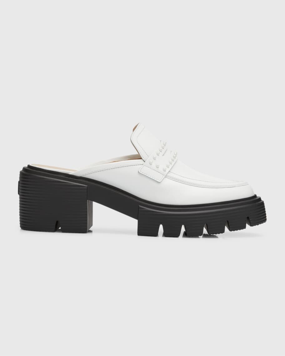 

Патентованные лоферы Soho Penny с жемчугом Stuart Weitzman