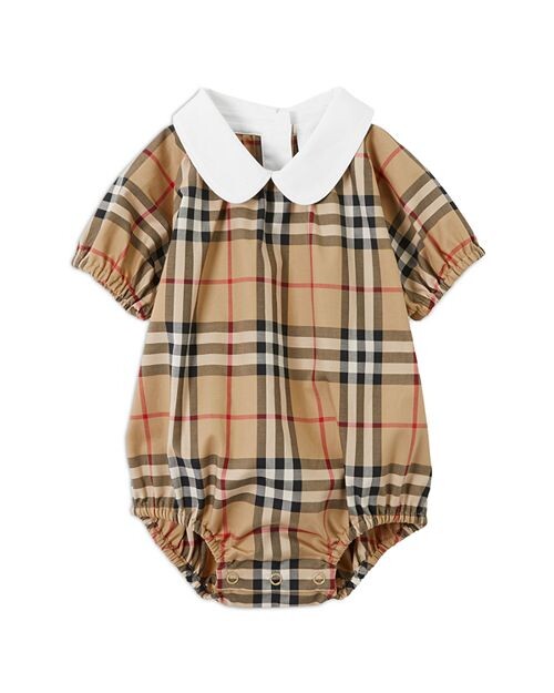 

Боди в клетку "Одесса" для девочек - для малышей Burberry, цвет Tan/Beige
