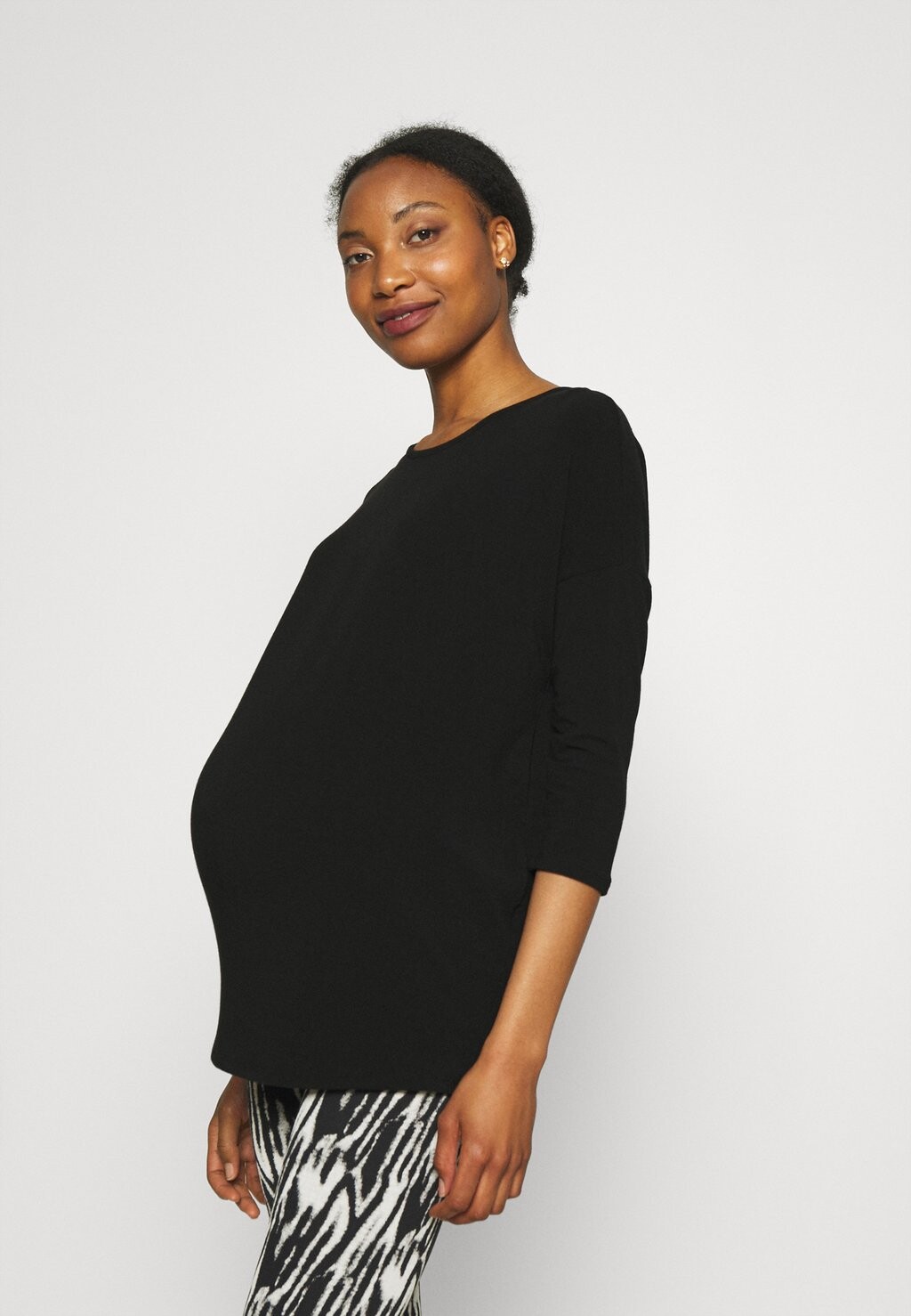 

Топ с длинными рукавами ONLY MATERNITY, черный