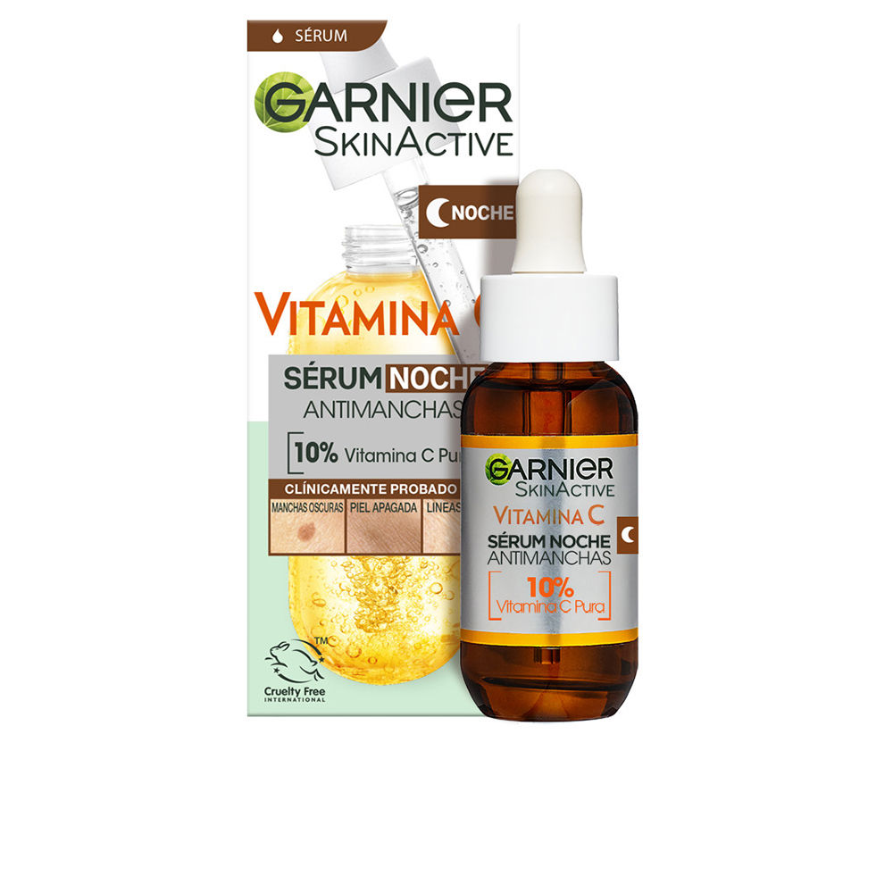 Крем против пятен на коже Skinactive vitamina c sérum de noche antimanchas Garnier, 30 мл