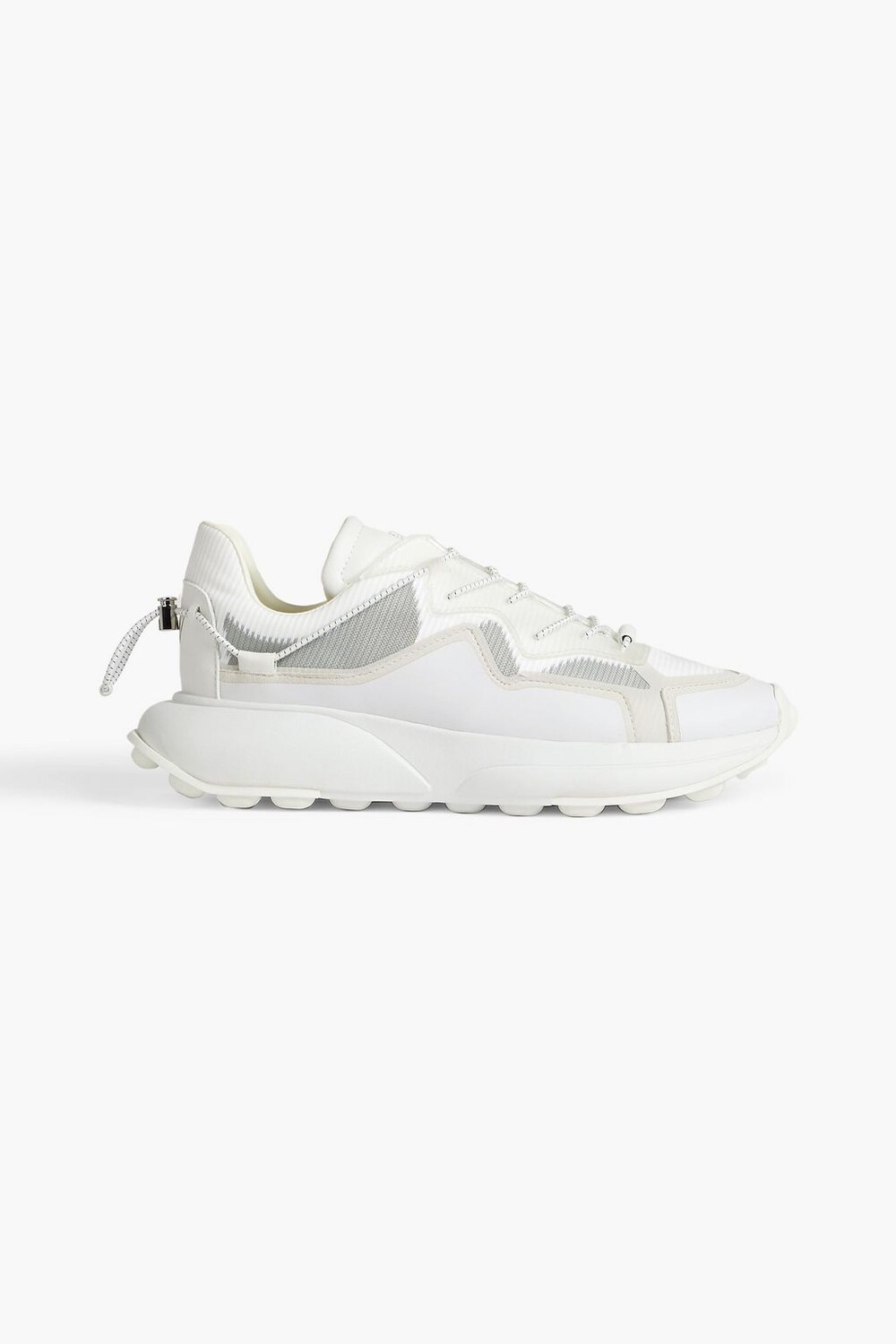 

Кроссовки SW1 с замшевой отделкой из резины и парусины STUART WEITZMAN, белый